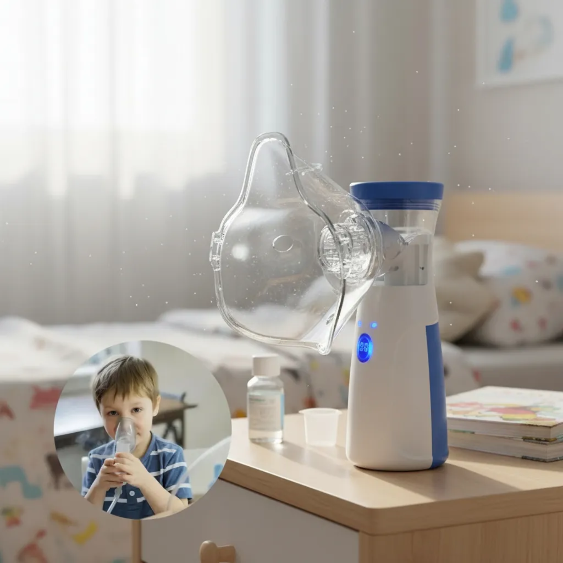 Mesh - Nebulizador para Bebés, Niños y Adultos