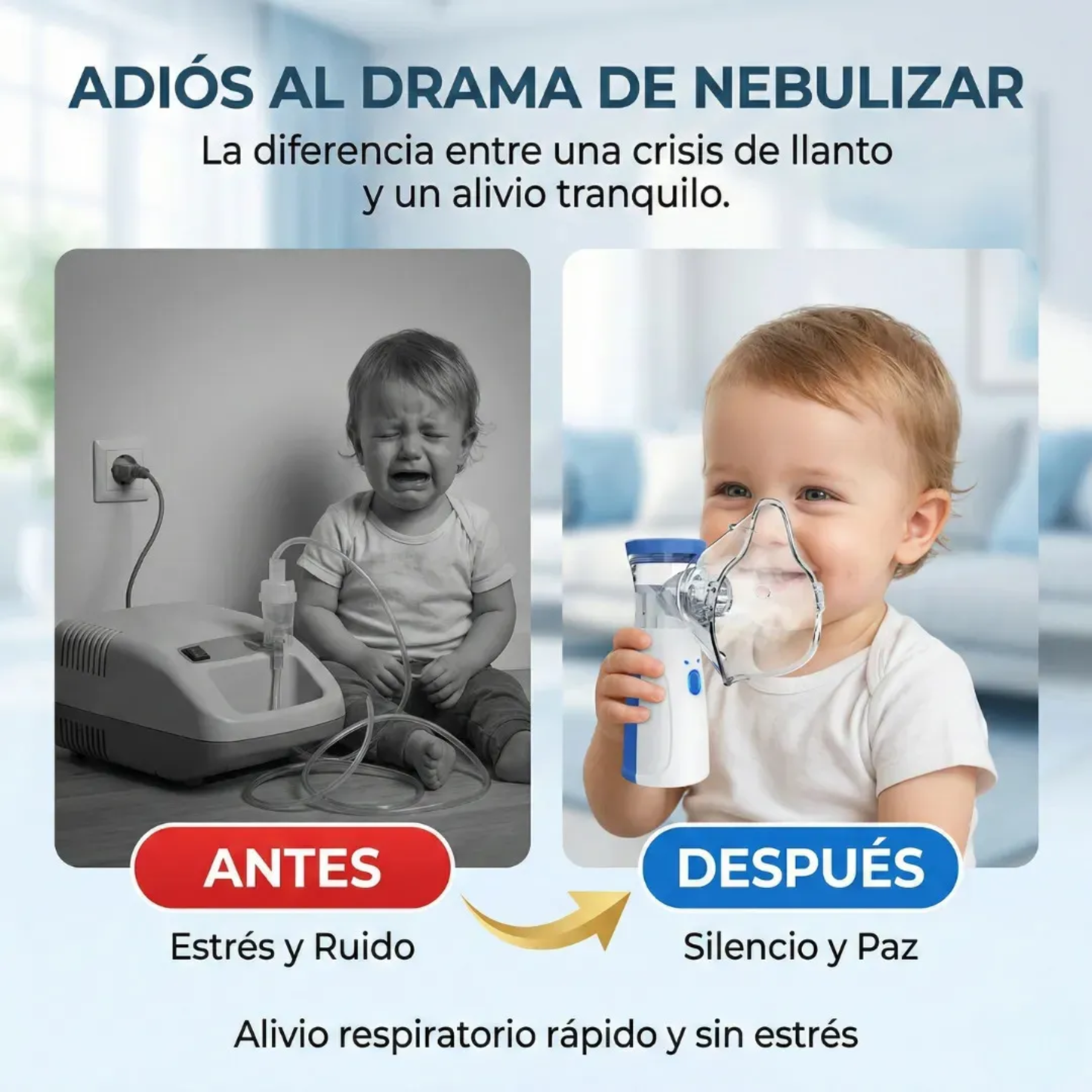 Mesh - Nebulizador para Bebés, Niños y Adultos