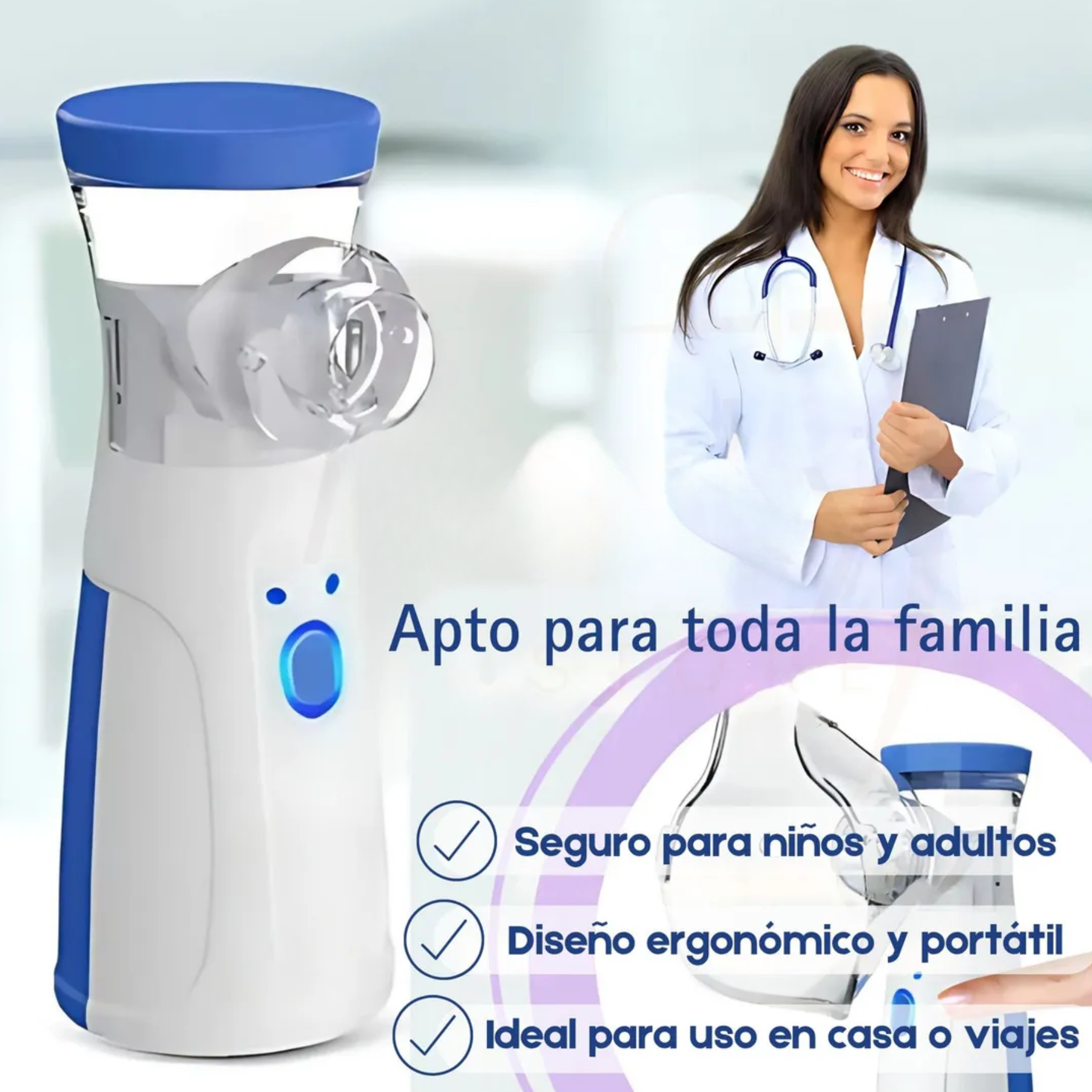 Mesh - Nebulizador para Bebés, Niños y Adultos