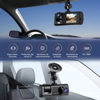 Cámara para auto Interior + Frontal - Full HD + Cámara Retroceso de REGALO