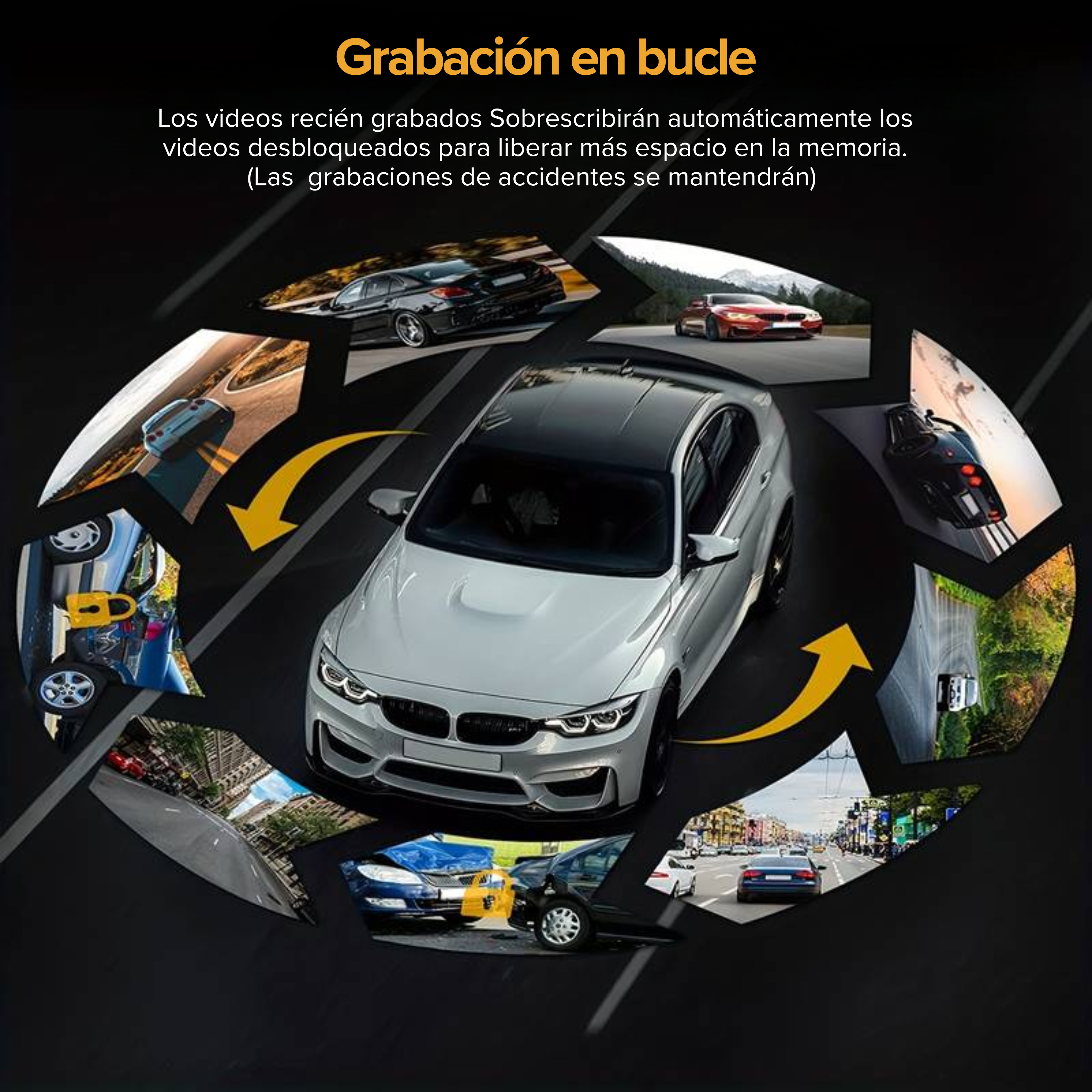 Cámara para auto Interior + Frontal - Full HD