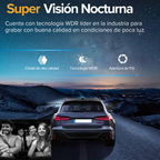 Cámara para auto Interior + Frontal - Full HD + Cámara Retroceso de REGALO