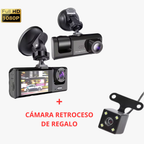 Cámara para auto Interior + Frontal - Full HD + Cámara Retroceso de REGALO